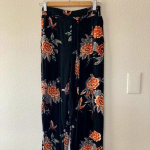 Casual Flowered Pants